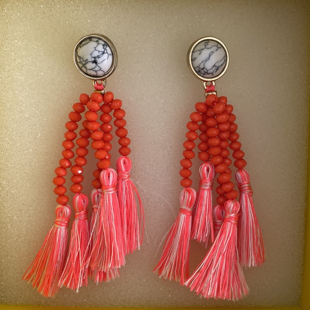 Baublebar tassel beaded earrings